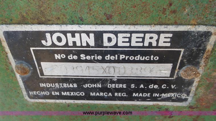 image for item J8355 John Deere 3945 switch plow