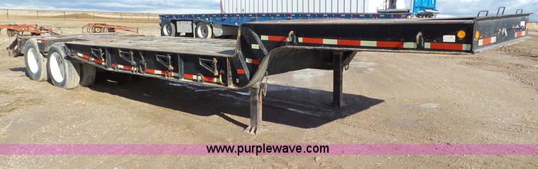 image for item J8365 1971 Fruehauf CN2-25-L drop deck trailer