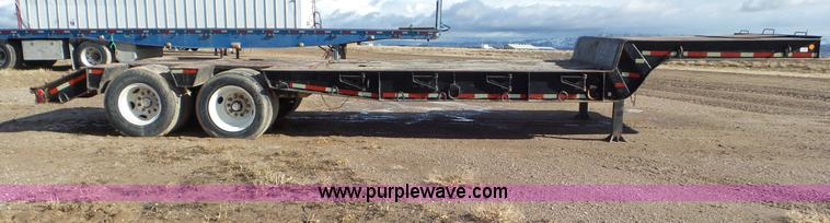 image for item J8365 1971 Fruehauf CN2-25-L drop deck trailer