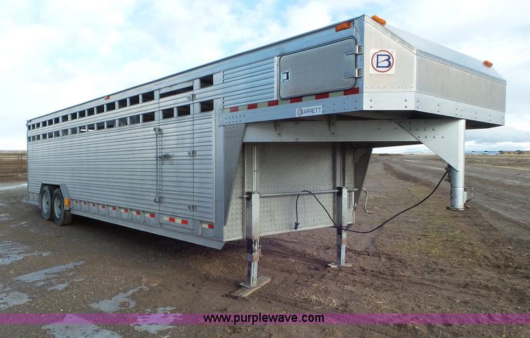 image for item J8370 2005 Barrett livestock trailer