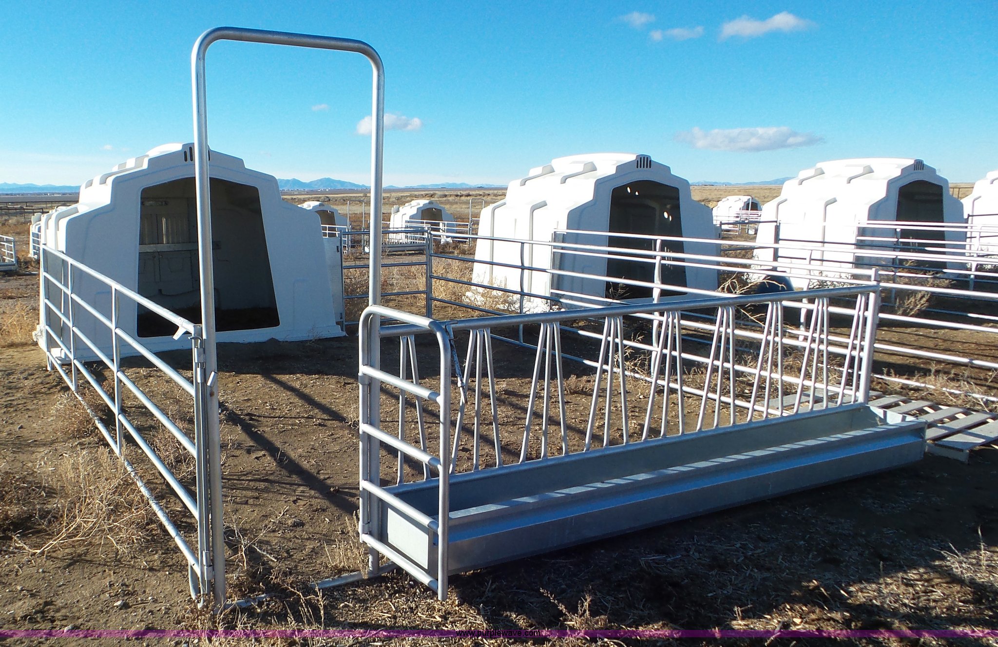 (10) AgriPlastics calf hutches in Delta, UT Item J8340 sold Purple