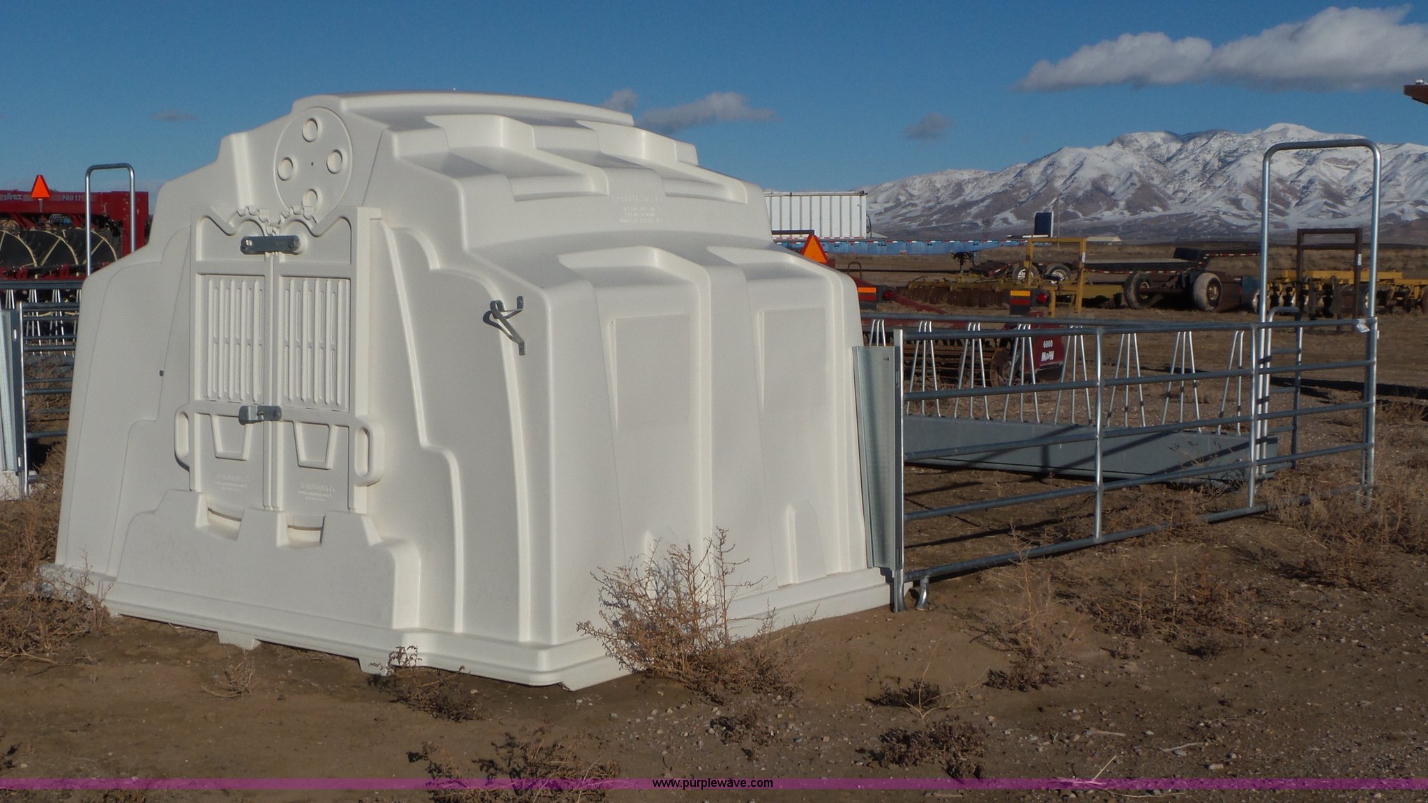 (10) AgriPlastics calf hutches in Delta, UT Item J8341 sold Purple