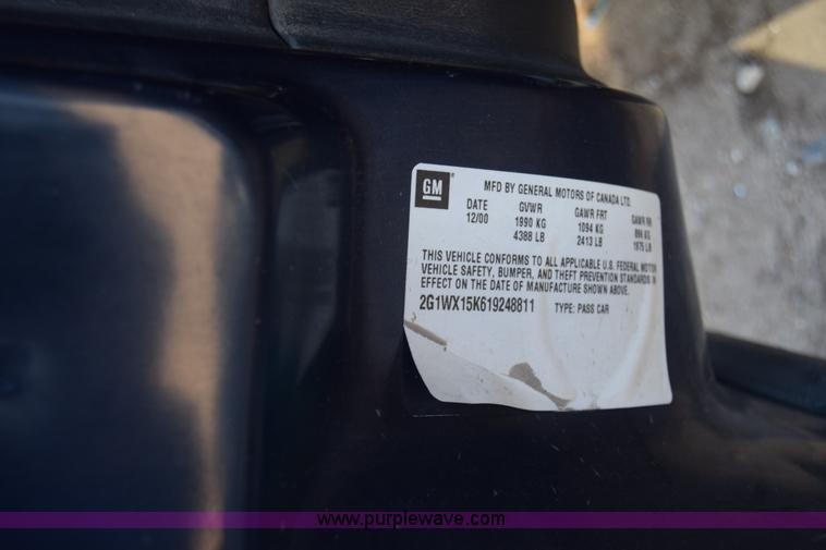 image for item L1180 2001 Chevrolet Monte Carlo SS