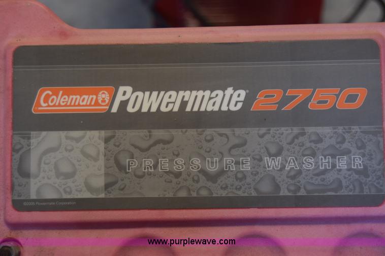 image for item BW9264 Coleman Powermate 2750 pressure washer