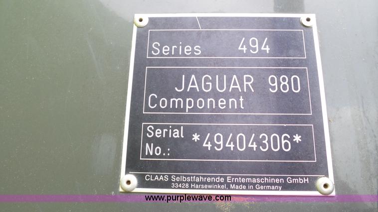 image for item J1296 2013 Claas 980 forage harvester