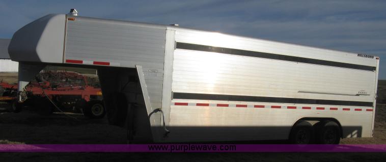 image for item J2931 2005 Hillsboro Endura ES8-20-68 double deck aluminum livestock trailer