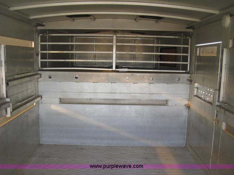 image for item J2931 2005 Hillsboro Endura ES8-20-68 double deck aluminum livestock trailer