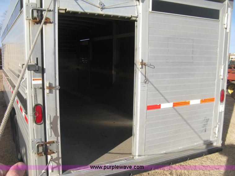 image for item J2931 2005 Hillsboro Endura ES8-20-68 double deck aluminum livestock trailer