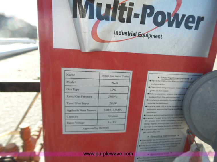 image for item J7328 Multi-power 26-6 pressure washer