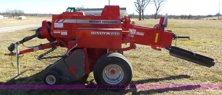image for item J7648 2012 Massey-Ferguson Hesston 1839 small square baler