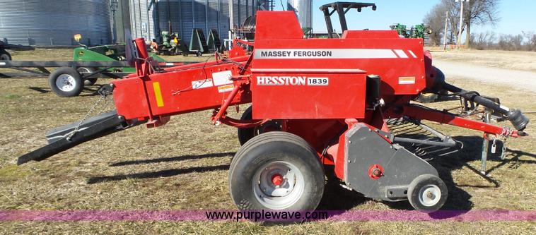 image for item J7648 2012 Massey-Ferguson Hesston 1839 small square baler