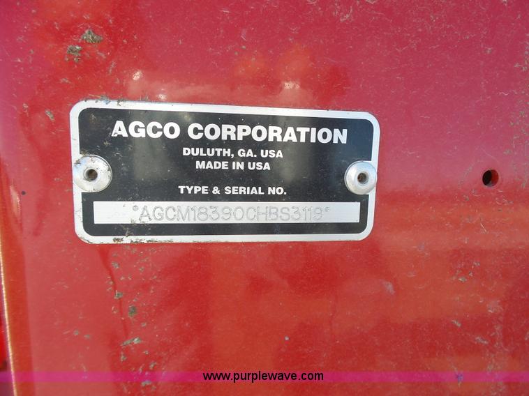 image for item J7648 2012 Massey-Ferguson Hesston 1839 small square baler