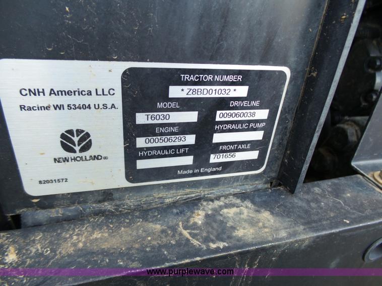 image for item K1261 2008 New Holland T6030 tractor