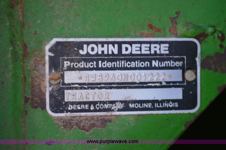 image for item K5401 1989 John Deere 8960 4WD tractor