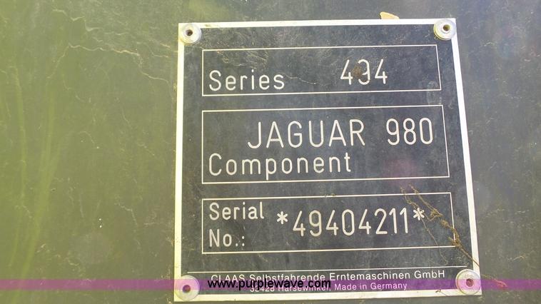 image for item K5763 2013 Claas 980 forage harvester