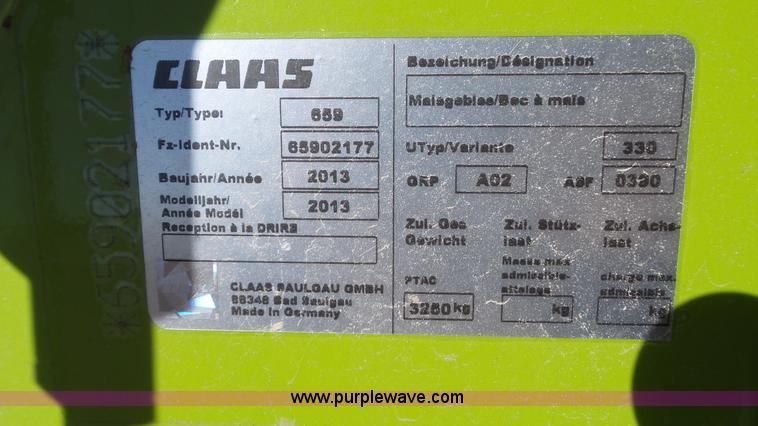 image for item K5764 2013 Claas Orbis 750 forage head