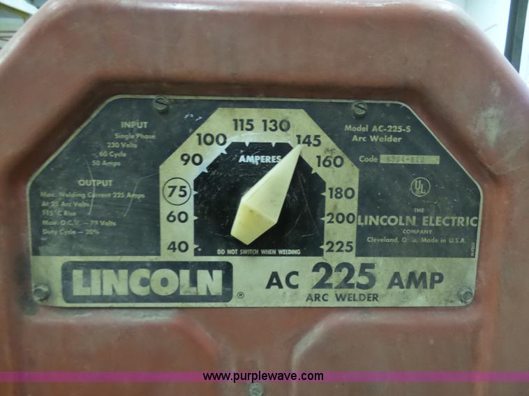 image for item K7643 Lincoln AC-225-S welder
