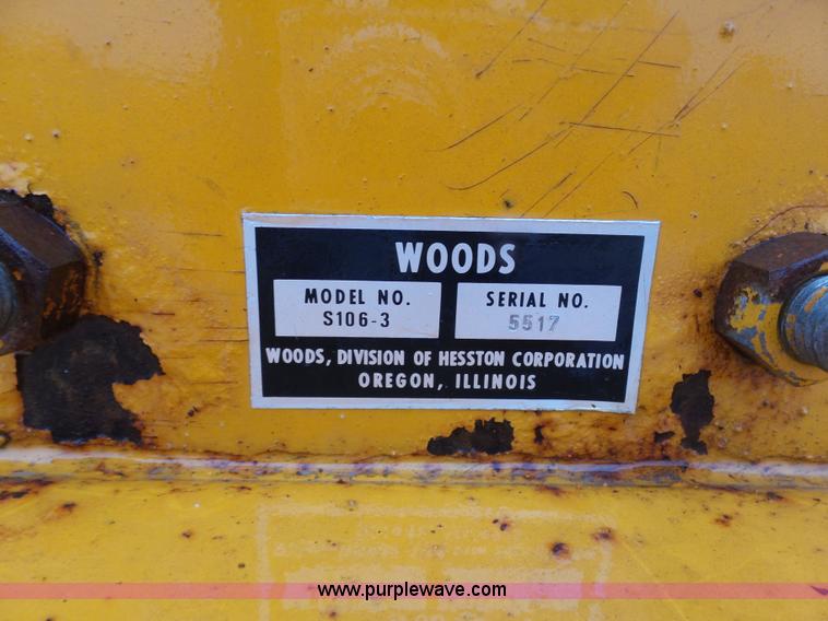 image for item K7650 Woods S106 ditch bank rotary mower