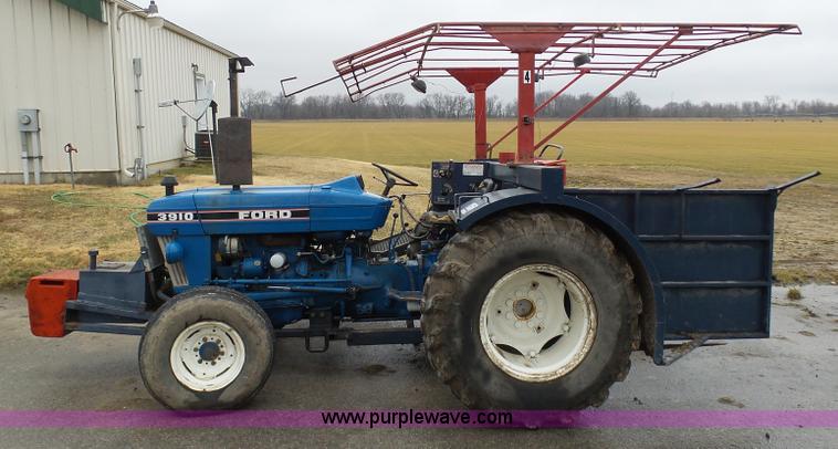image for item K7664 Ford 3910 tractor with Brouwer sod harvester