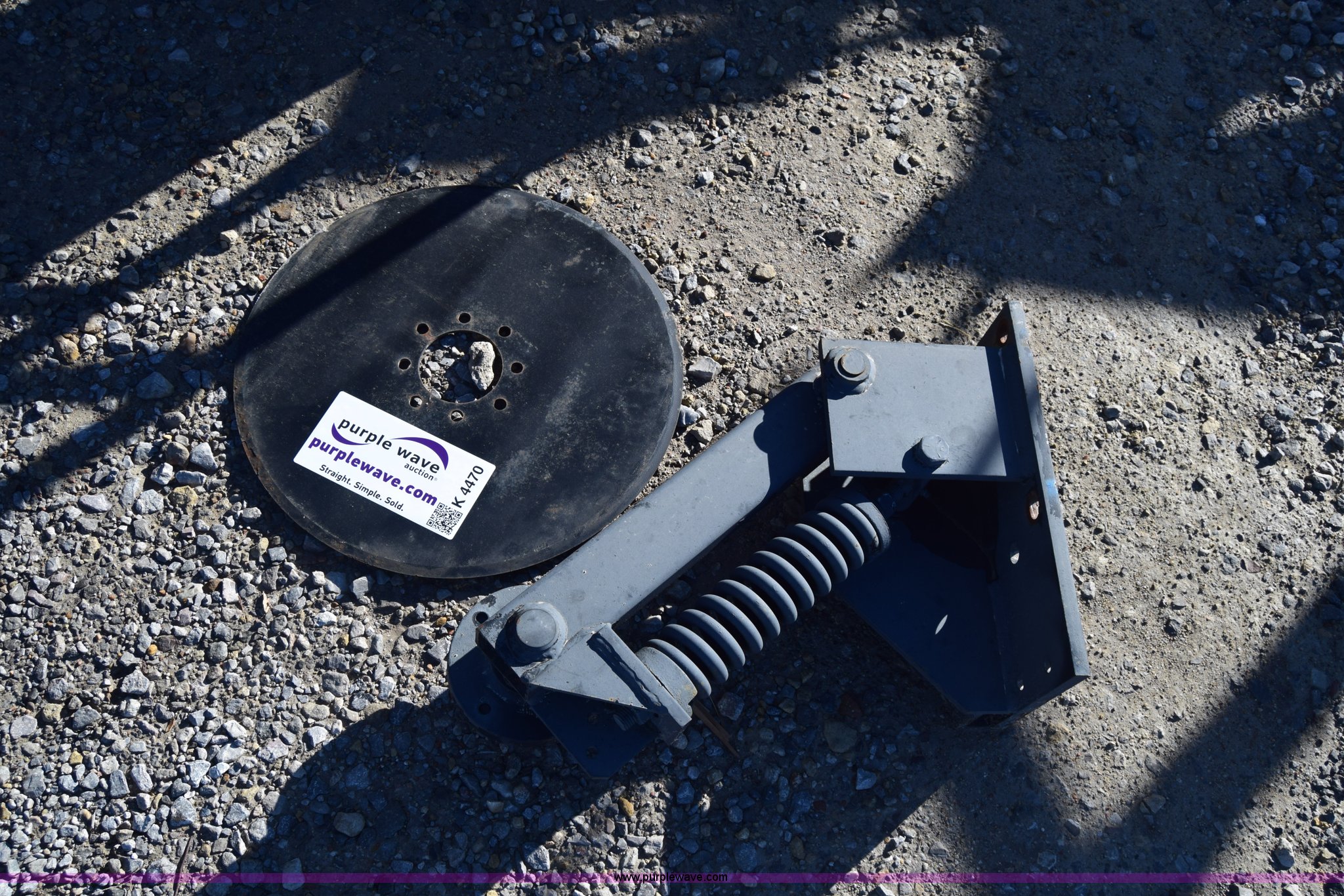 Spring loaded coulter in Wichita, KS Item K4470 sold Purple Wave