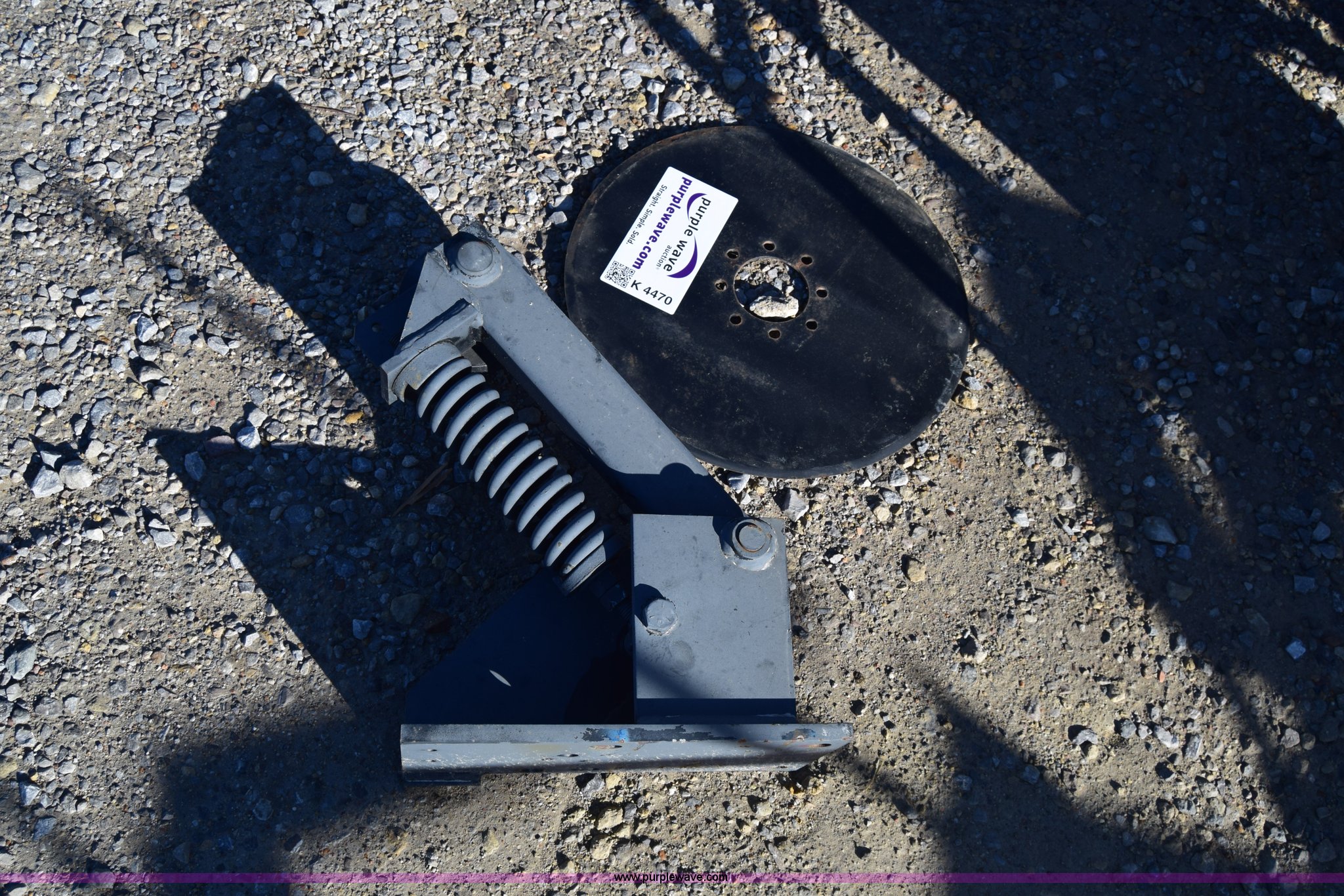 Spring loaded coulter in Wichita, KS Item K4470 sold Purple Wave