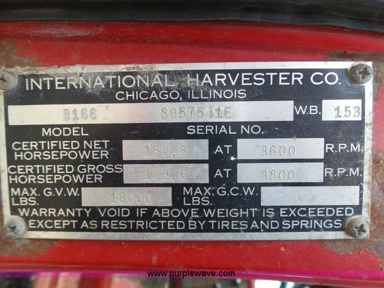 image for item AR9484 1960 International B166 fire truck