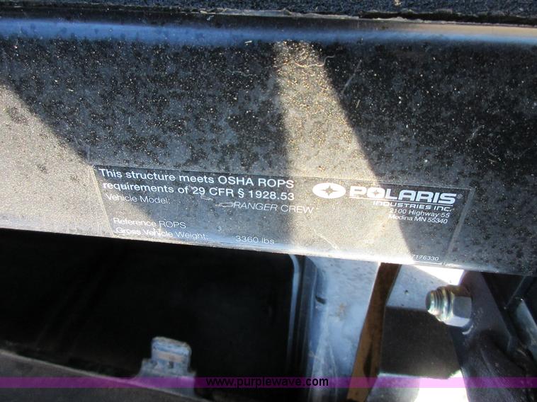 image for item BL9747 2010 Polaris Ranger Crew utility vehicle