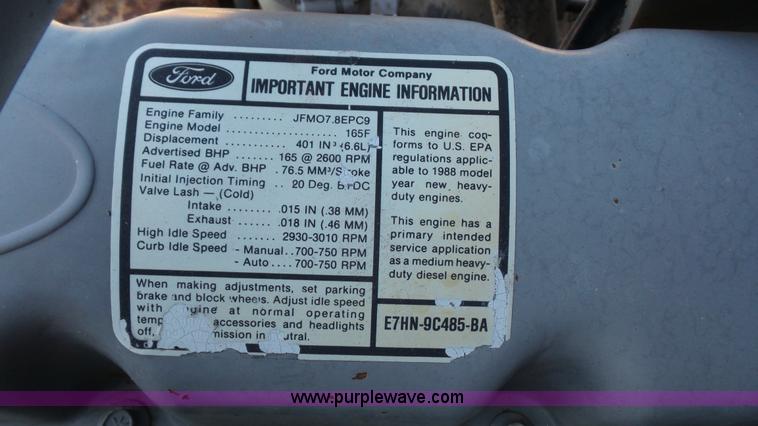 image for item BM9967 Ford six cylinder diesel engine