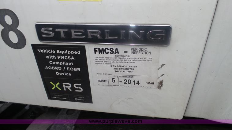 image for item F1075 2007 Sterling LT9500 rollback truck