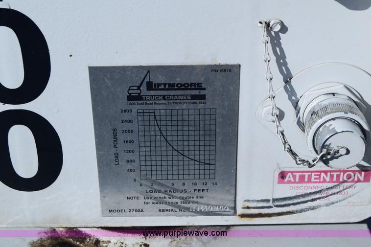 image for item K4466 1996 Chevrolet 3500 utility truck with crane