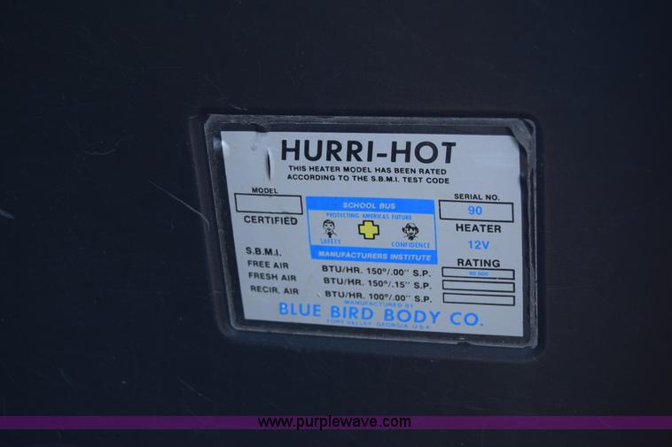 image for item K4482 1997 Blue Bird TC2000 school bus