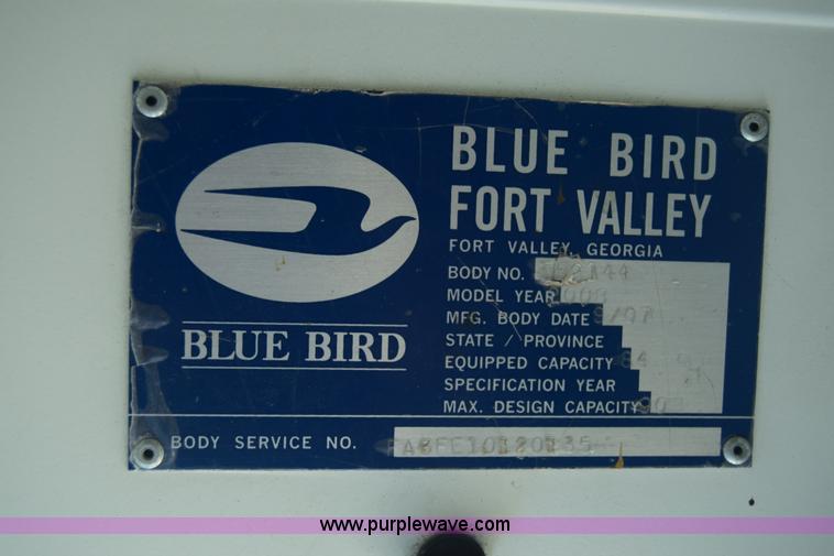 image for item K4483 2008 Blue Bird school bus