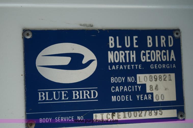 image for item K4486 2000 Blue Bird TC2000 school bus