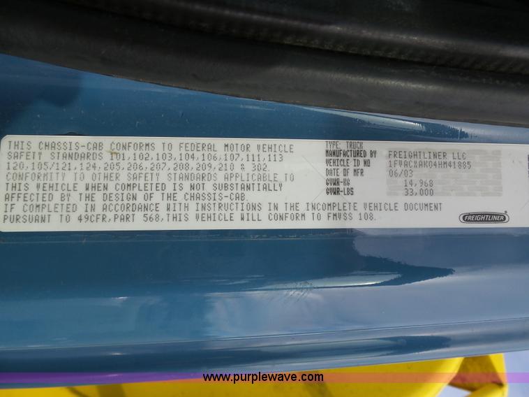 image for item K5490 2004 Freightliner Business Class M2 fuel truck