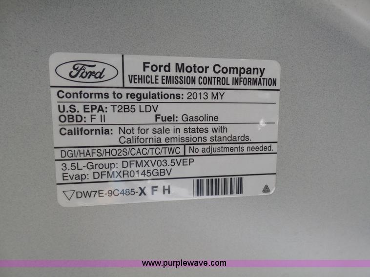 image for item K5494 2013 Ford Taurus Police