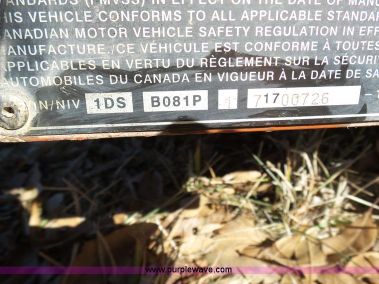 image for item K7607 2007 Ditch Witch trailer