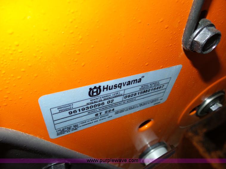 image for item L3008 Husqvarna ST224 snow blower