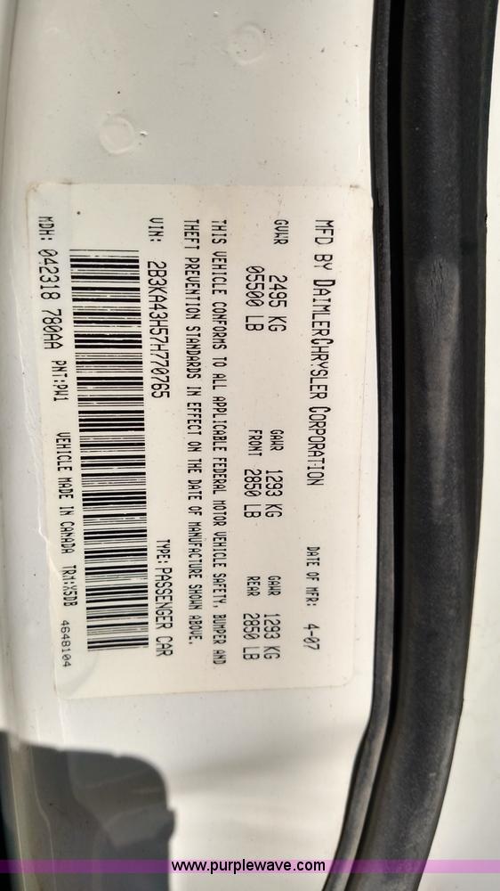 image for item L6107 2007 Dodge Charger