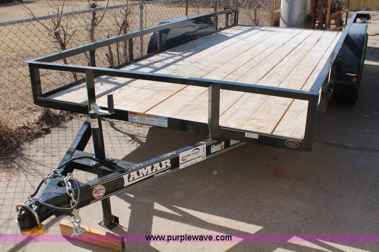 image for item L6781 2016 Lamar equipment trailer