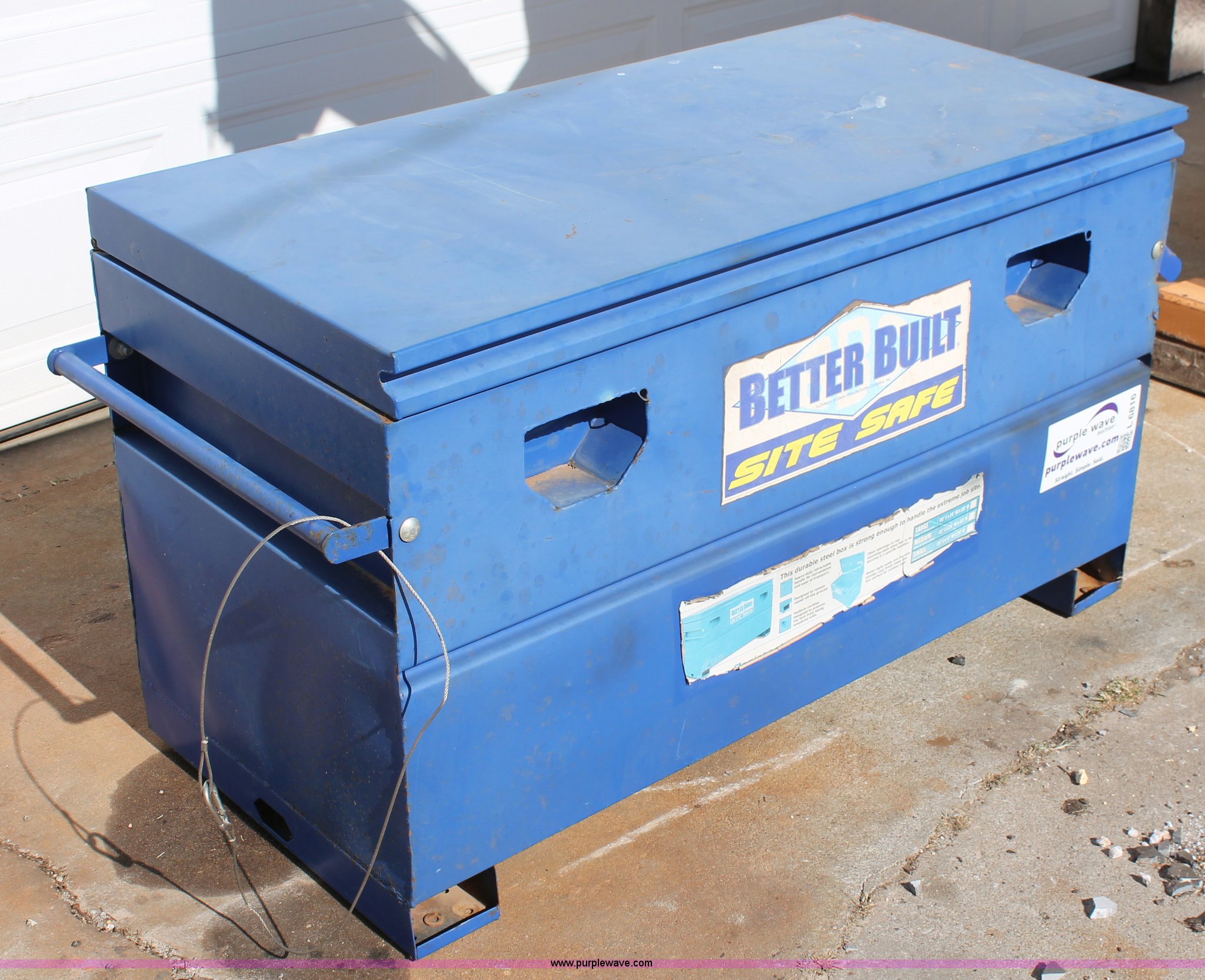 Better Built Site Safe toolbox in Edmond, OK Item L6816 sold Purple