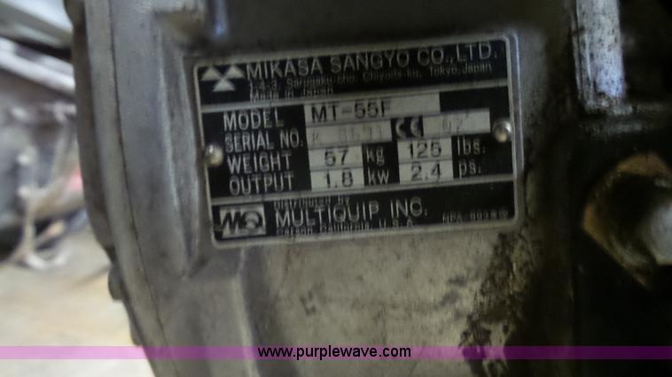 image for item BF9161 Multiquip Mikasa MT-55F rammer