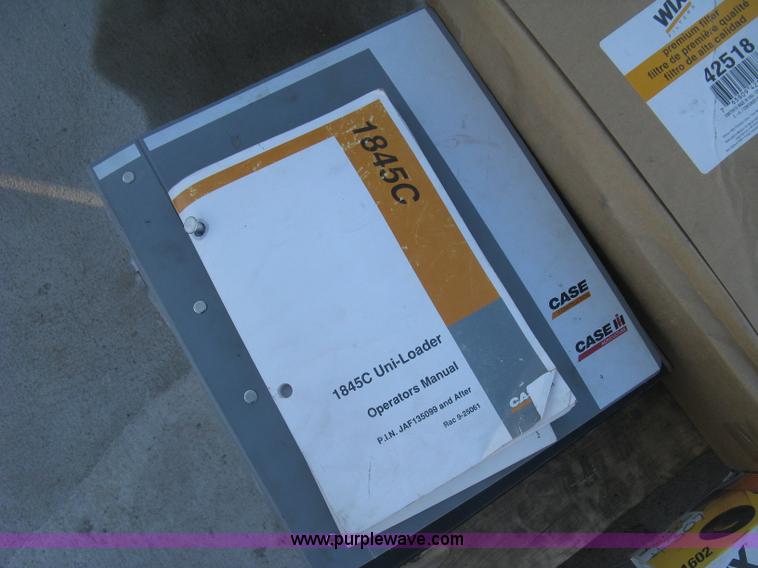 image for item BP9632 Case 1845 skid steer filters and manuals