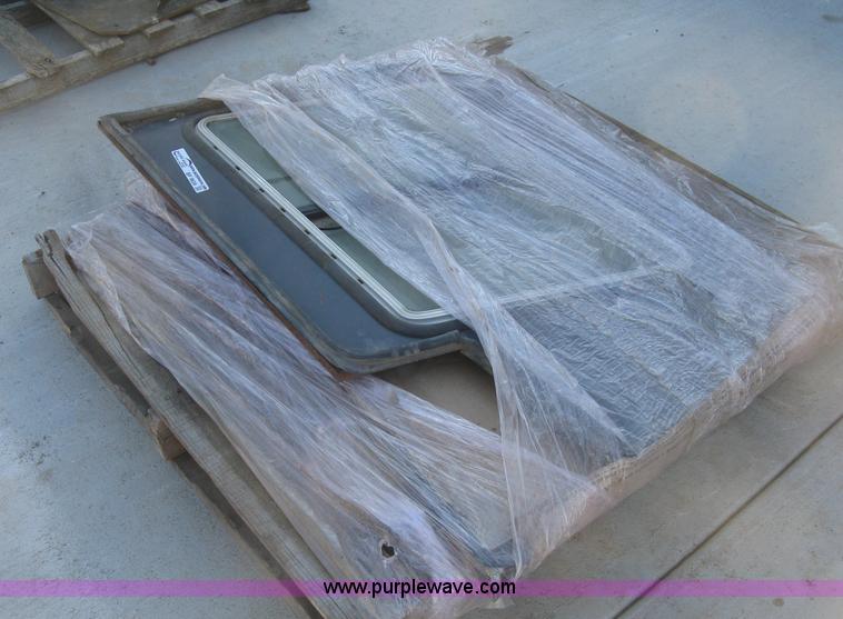 image for item BP9634 (2) Case 1845 skid steer side glass panels