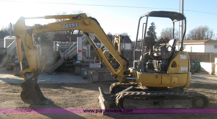 image for item J2938 2004 John Deere 50C ZTS compact excavator