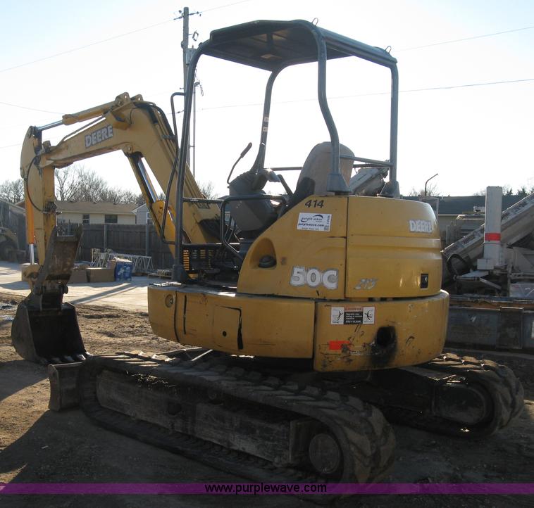 image for item J2938 2004 John Deere 50C ZTS compact excavator