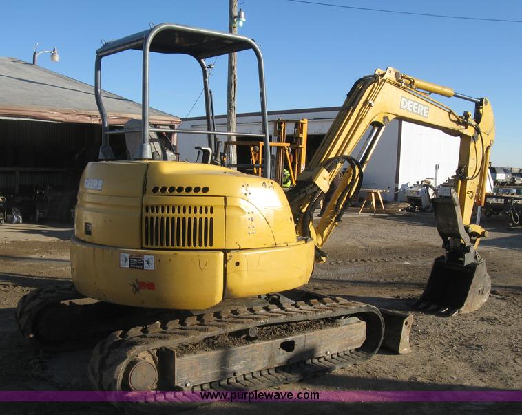 image for item J2938 2004 John Deere 50C ZTS compact excavator
