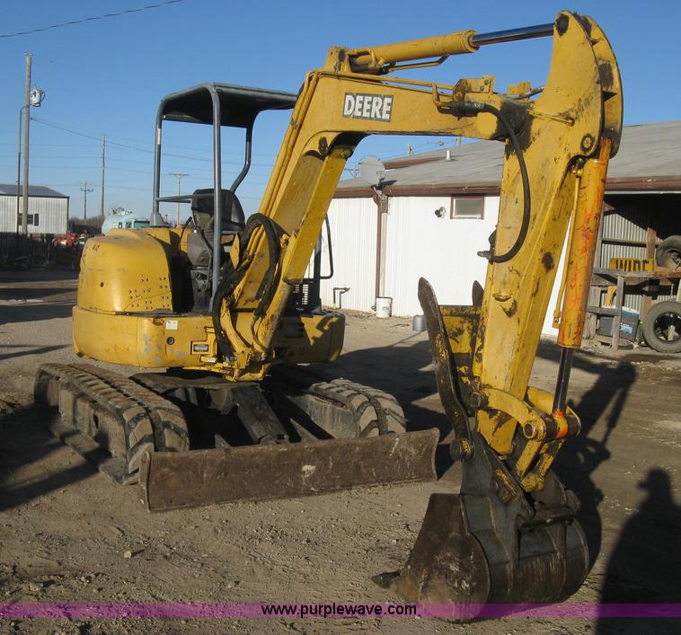 image for item J2938 2004 John Deere 50C ZTS compact excavator