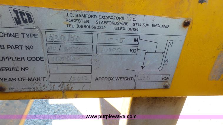 image for item J4654 2005 JCB 520 telehandler