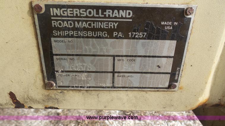 image for item J4679 1999 Ingersoll Rand DD-130 vibratory double drum roller