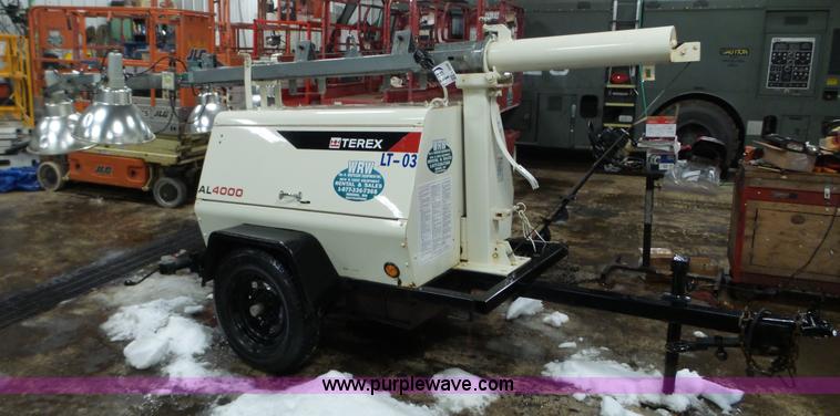 image for item L3920 2008 Terex AL4000 light tower